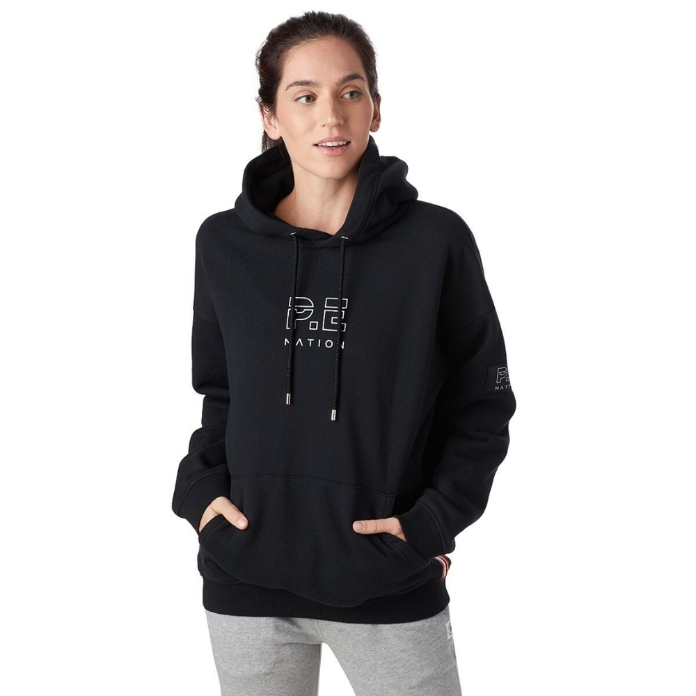P.E Nation Endurance Hoodie Sweatshirt Black Jumper Small